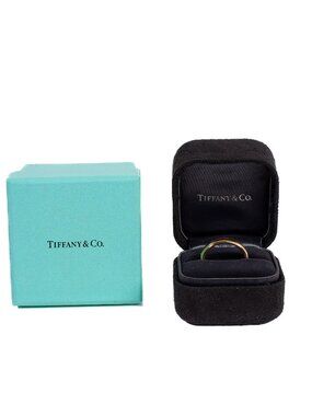 Authentic Tiffany & Co. 18k Yellow Gold Tiffany Forever Wedding Band Size 8.5